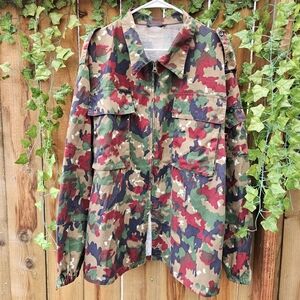 Vintage German Camouflage Military Jacket